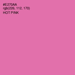 #E270AA - Hot Pink Color Image